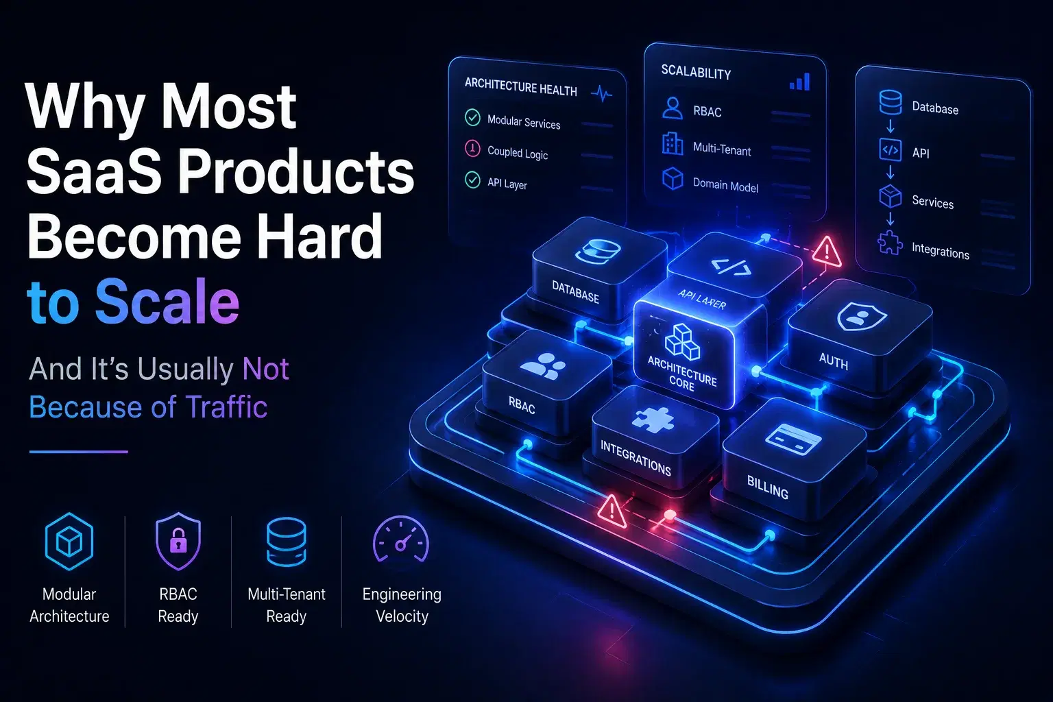 Why Most SaaS Products Become Hard to Scale (And It's Usually Not Because of Traffic)
